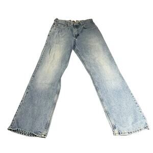 Levi's 569 18 long Men's W 30 x L 32 loose straight leg light blue wash jeans